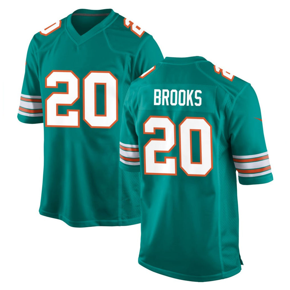 Ndoa M.Dolphins #20 Jordyn Brooks Player Aqua Alternate Home Game Stitched Jerseys