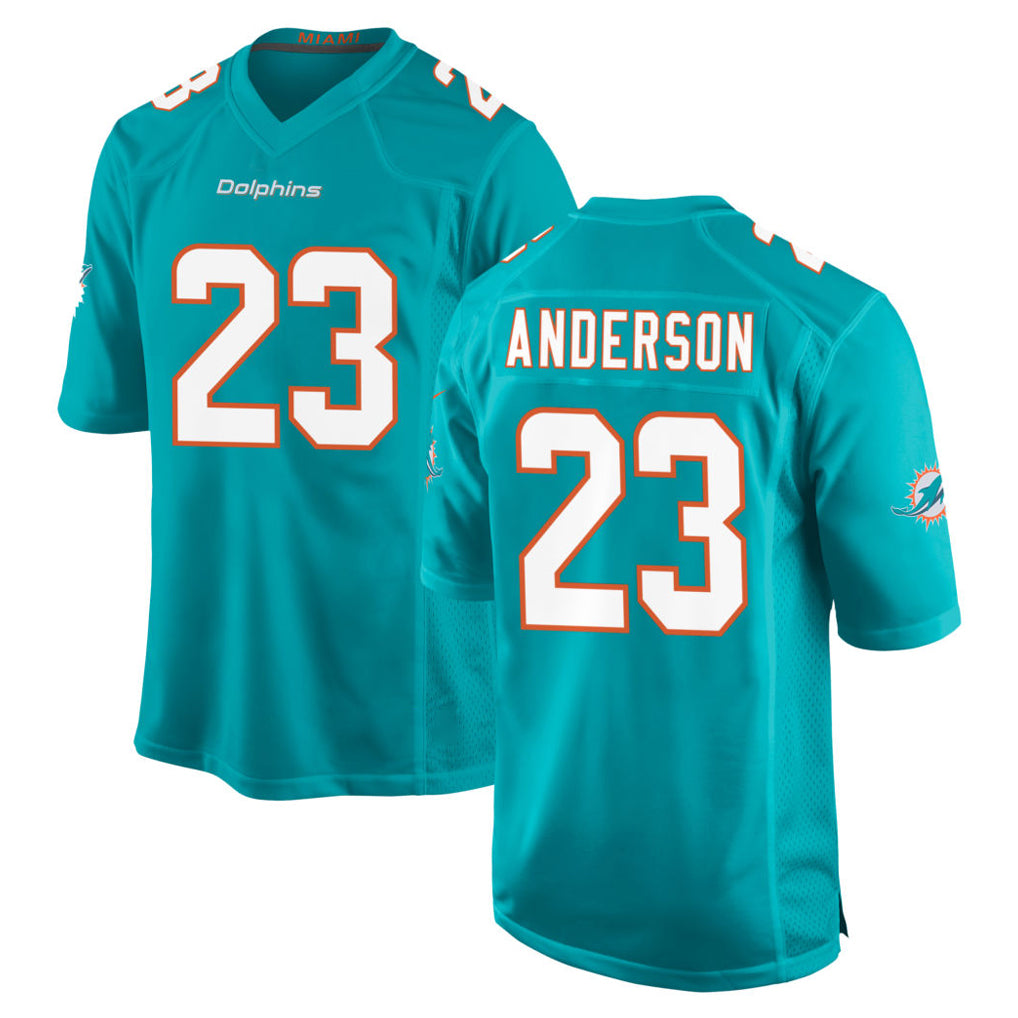 Ndoa M.Dolphins #23 Zayne Anderson Player Aqua Home Game Stitched Jerseys
