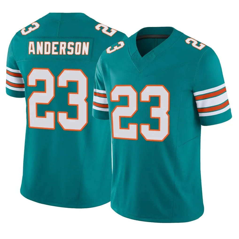 Ndoa M.Dolphins #23 Zayne Anderson Player Aqua Limited Alternate Vapor F.U.S.E. Home Game Stitched Jerseys