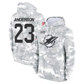 Ndoa M.Dolphins #23 Zayne Anderson Player Arctic Camo Salute to Service Hoodies Limited Game Stitched Jerseys