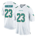 Ndoa M.Dolphins #23 Zayne Anderson Player White Home Game Stitched Jerseys