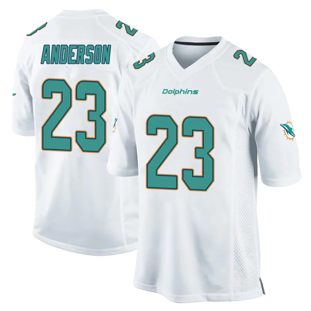 Ndoa M.Dolphins #23 Zayne Anderson Player White Home Game Stitched Jerseys