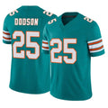 Ndoa M.Dolphins #25 Tyrel Dodson Player Aqua Limited Alternate Vapor F.U.S.E. Home Game Stitched Jerseys