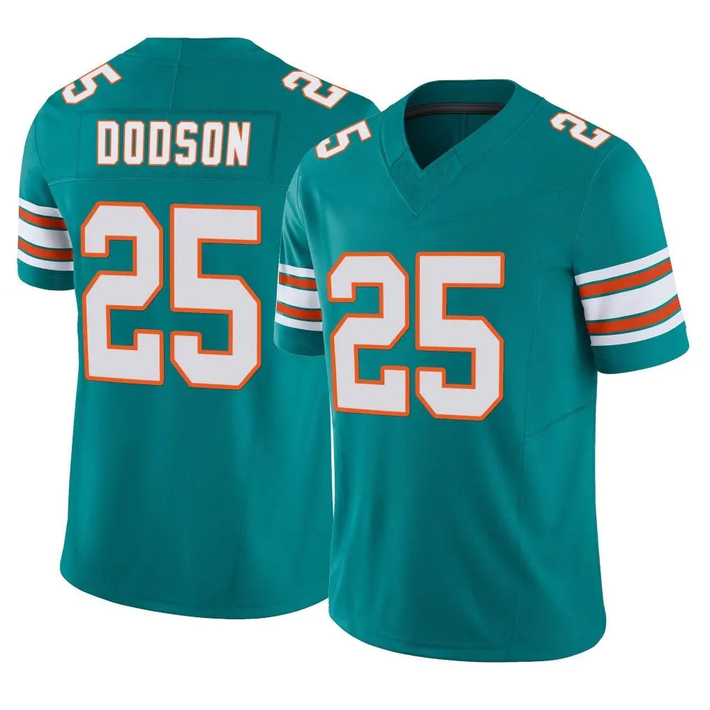 Ndoa M.Dolphins #25 Tyrel Dodson Player Aqua Limited Alternate Vapor F.U.S.E. Home Game Stitched Jerseys