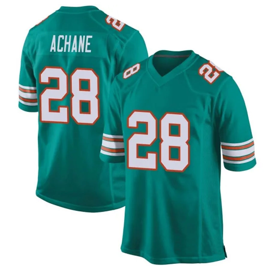 Ndoa M.Dolphins #28 De??£¤Von Achane Player Green Alternate Game Stitched Jerseys