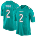 Ndoa M.Dolphins #2 Malik Willis Player Aqua Team Color Home Game Stitched Jerseys