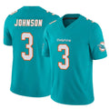 Ndoa M.Dolphins #3 Chris Johnson Player Aqua Limited Vapor F.U.S.E. Home Game Stitched Jerseys