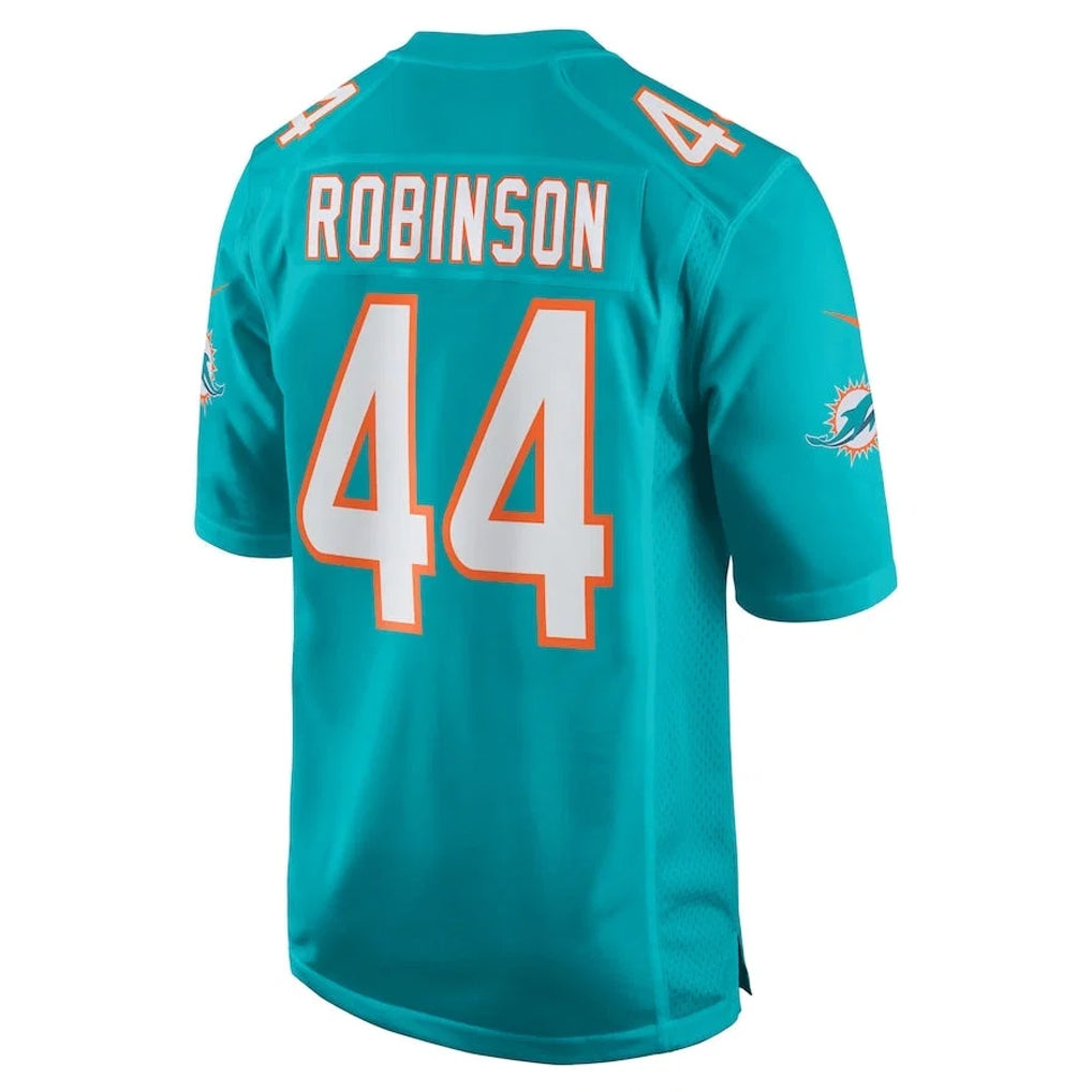 Ndoa M.Dolphins #44 Chop Robinson Player Aqua Home Game Stitched Jerseys