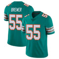 Ndoa M.Dolphins #55 Aaron Brewer Player Aqua Limited Alternate Vapor Untouchable Home Game Stitched Jerseys
