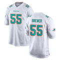 Ndoa M.Dolphins #55 Aaron Brewer Player White Limited Home Game Stitched Jerseys