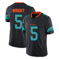 Ndoa M.Dolphins #5 Jaylen Wright Player Black Limited Pitch Rivalries Collection Home Game Stitched Jerseys