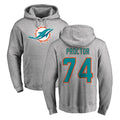 Ndoa M.Dolphins #74 Kadyn Proctor Player Gray LOGO Pullover Hoodies Limited Stitched Jerseys