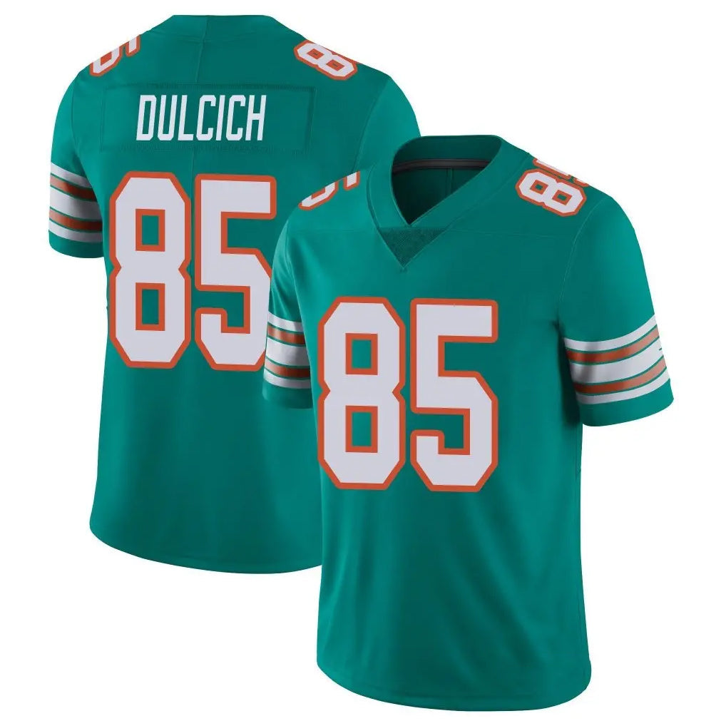 Ndoa M.Dolphins #85 Greg Dulcich Player Aqua Limited Alternate Vapor Untouchable Home Game Stitched Jerseys