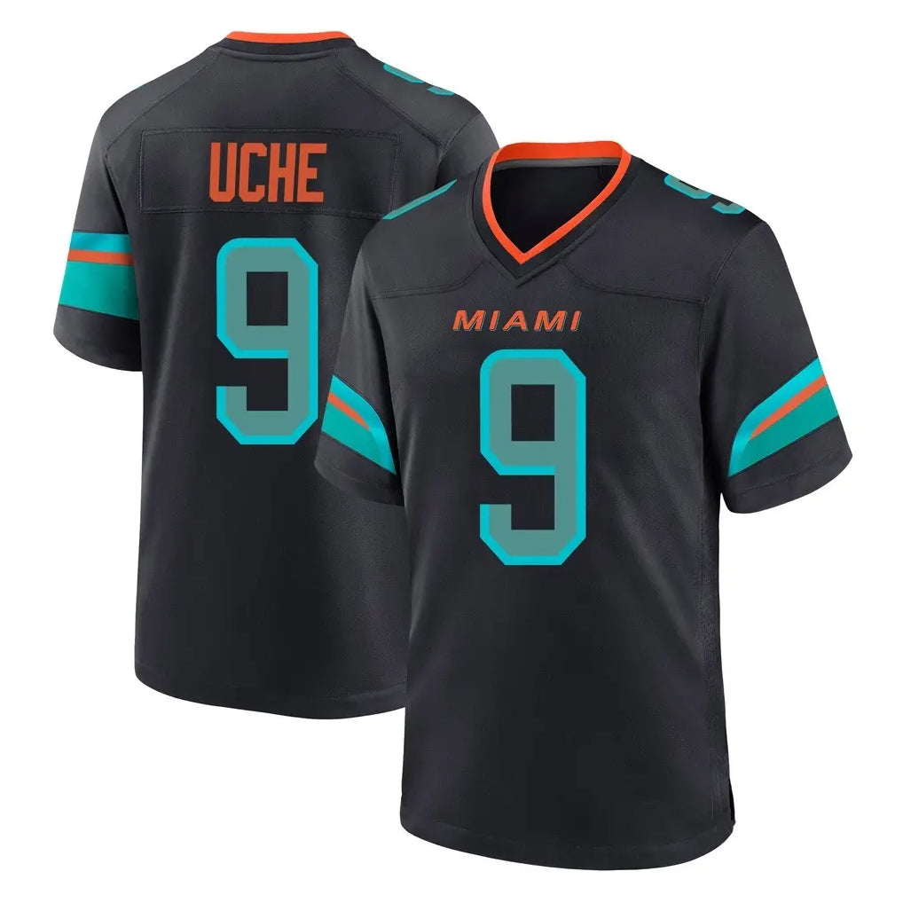 Ndoa M.Dolphins #9 Joshua Uche Player Black Pitch Rivalries Collection Home Game Stitched Jerseys