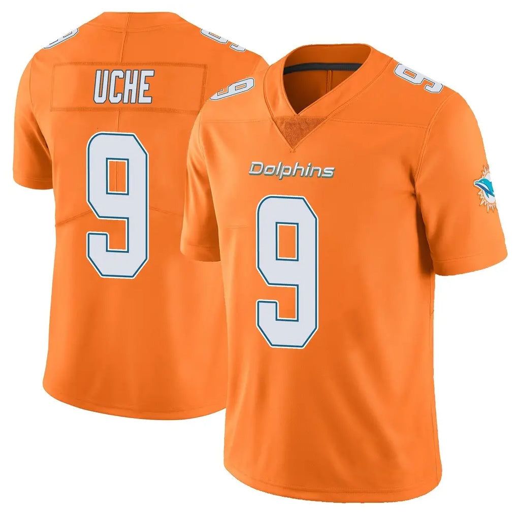 Ndoa M.Dolphins #9 Joshua Uche Player Orange Limited Home Game Stitched Jerseys