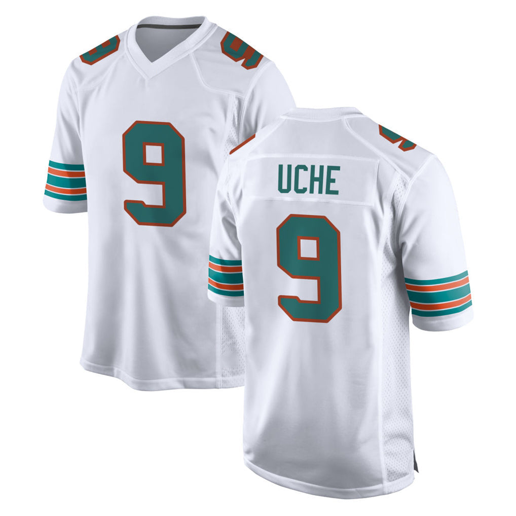 Ndoa M.Dolphins #9 Joshua Uche Player White Limited Home Game Stitched Jerseys