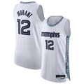 Ndoa M.Grizzlies #12 Ja Morant White 2025-2026 Authentic Stitched Jerseys- City Edition