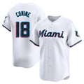 Ndoa M.Marlins #18 Griffin Conine Player White Home Limited Stitched Jerseys