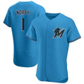Ndoa M.Marlins #1 Connor Norby Player Blue Home Limited Elite Stitched Jerseys