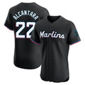 Ndoa M.Marlins #22 Sandy Alcantara Player Black Vapor Home Limited Elite Stitched Jerseys