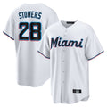 Ndoa M.Marlins #28 Kyle Stowers Player White  Home Game Stitched Jerseys