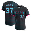 Ndoa M.Marlins #37 Anthony Bender Player Black City Connect Home Limited Elite Stitched Jerseys