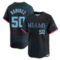Ndoa M.Marlins #50 Agustin Ramirez Player Black City Connect Home Limited Stitched Jerseys