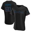 Ndoa M.Marlins #50 Agustin Ramirez Player Black Home Limited Elite Stitched Jerseys