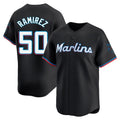 Ndoa M.Marlins #50 Agustin Ramirez Player Black  Home Limited Stitched Jerseys