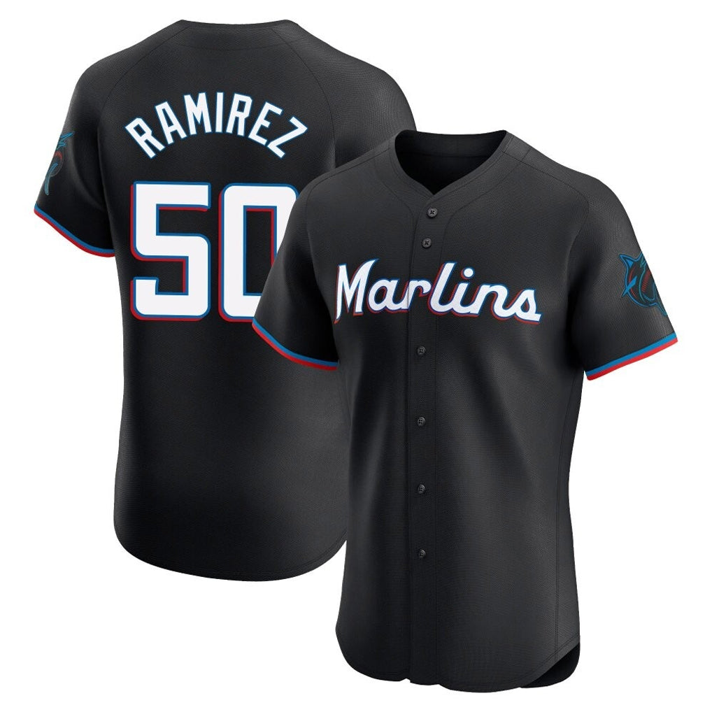Ndoa M.Marlins #50 Agustin Ramirez Player Black Vapor Home Limited Elite Stitched Jerseys
