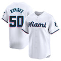 Ndoa M.Marlins #50 Agustin Ramirez Player White  Home Limited Stitched Jerseys
