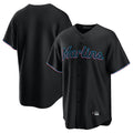 Ndoa M.Marlins Blank Player Black  Home Game Stitched Jerseys