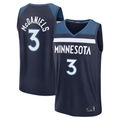 Ndoa M.Timberwolves #3 Jaden McDaniels Navy Fast Break Replica Stitched Jerseys - Icon Edition