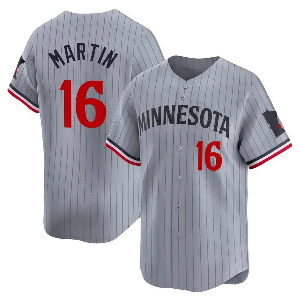 Ndoa M.Twins #16 Austin Martin Player Gray Home Limited Stitched Jerseys