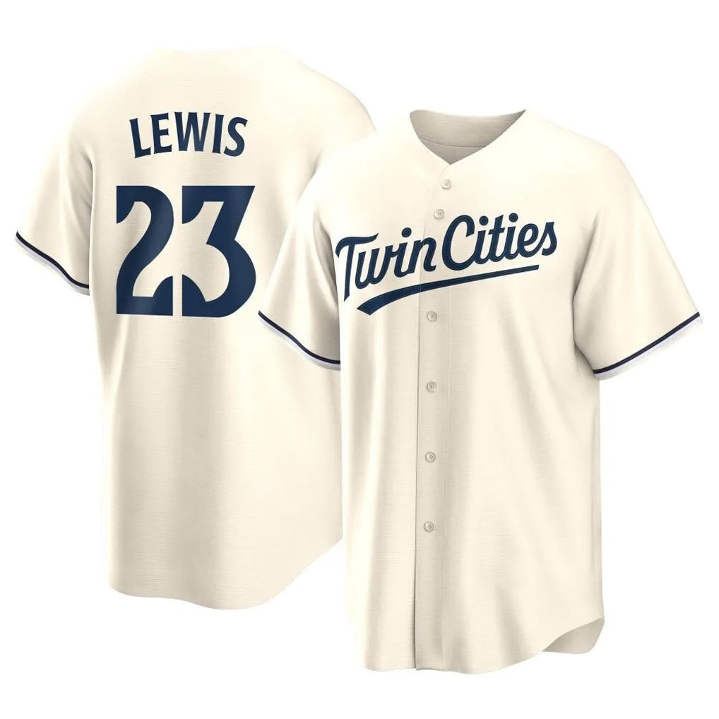 Ndoa M.Twins #23 Royce Lewis Player Cream Game Limited Home Stitched Jerseys