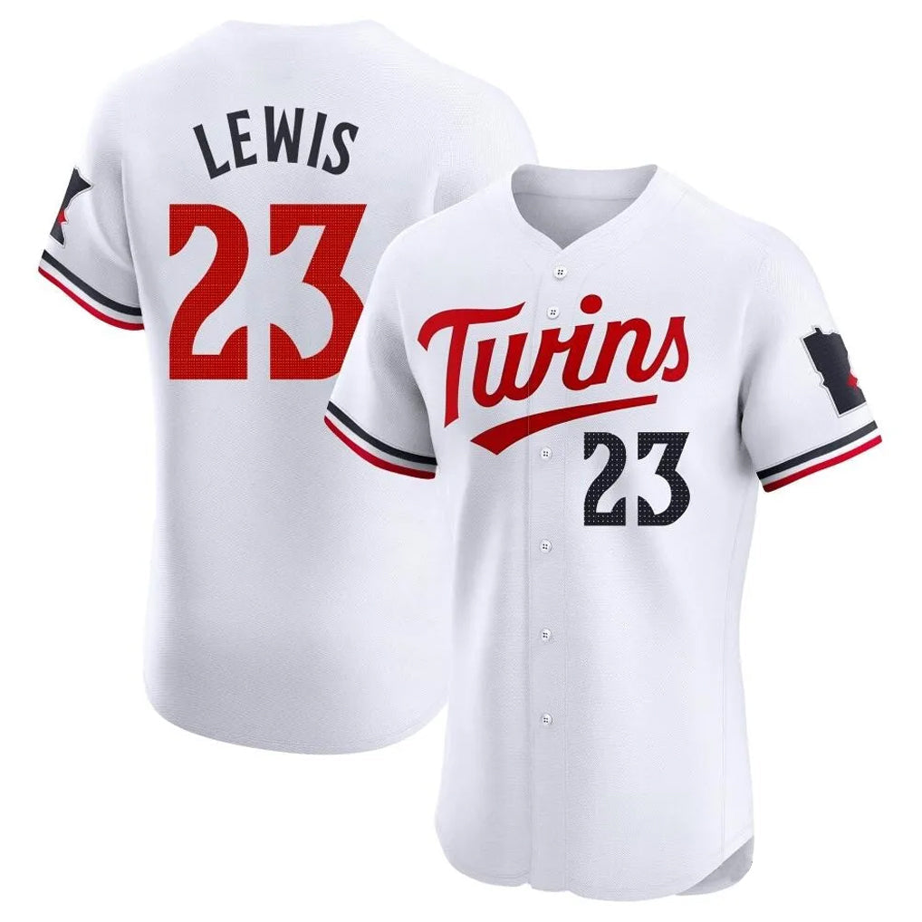 Ndoa M.Twins #23 Royce Lewis Player White Home Limited Elite Stitched Jerseys