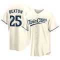 Ndoa M.Twins #25 Byron Buxton Player Cream Game Limited Home Stitched Jerseys