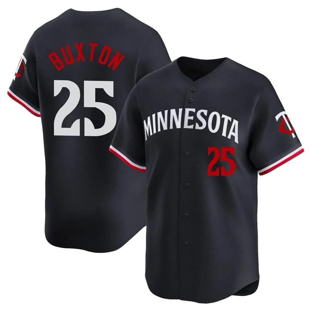 Ndoa M.Twins #25 Byron Buxton Player Navy Home Limited Stitched Jerseys