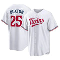 Ndoa M.Twins #25 Byron Buxton Player White Home Game Stitched Jerseys