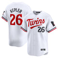 Ndoa M.Twins #26 Max Kepler Player White Home Limited Stitched Jerseys