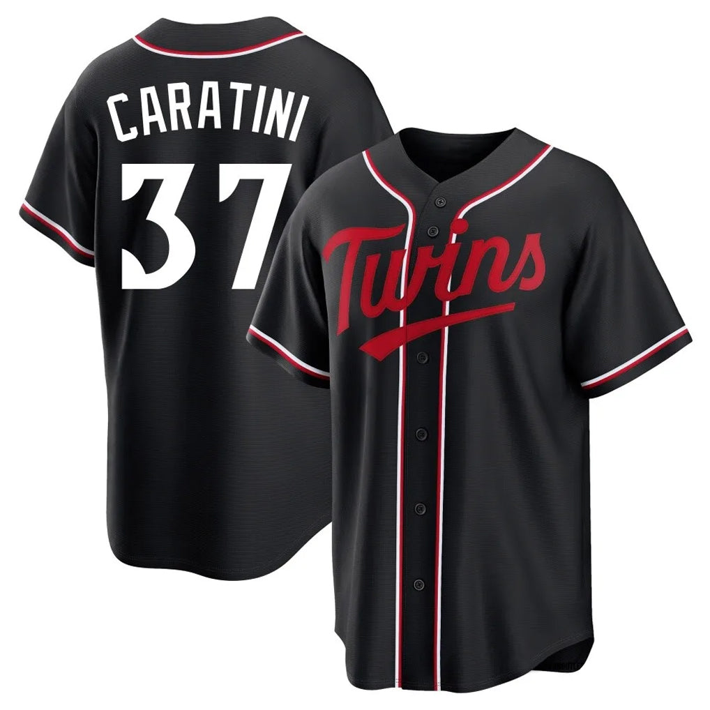 Ndoa M.Twins #37 Victor Caratini Player Black Fashion Out Home Limited Stitched Jerseys