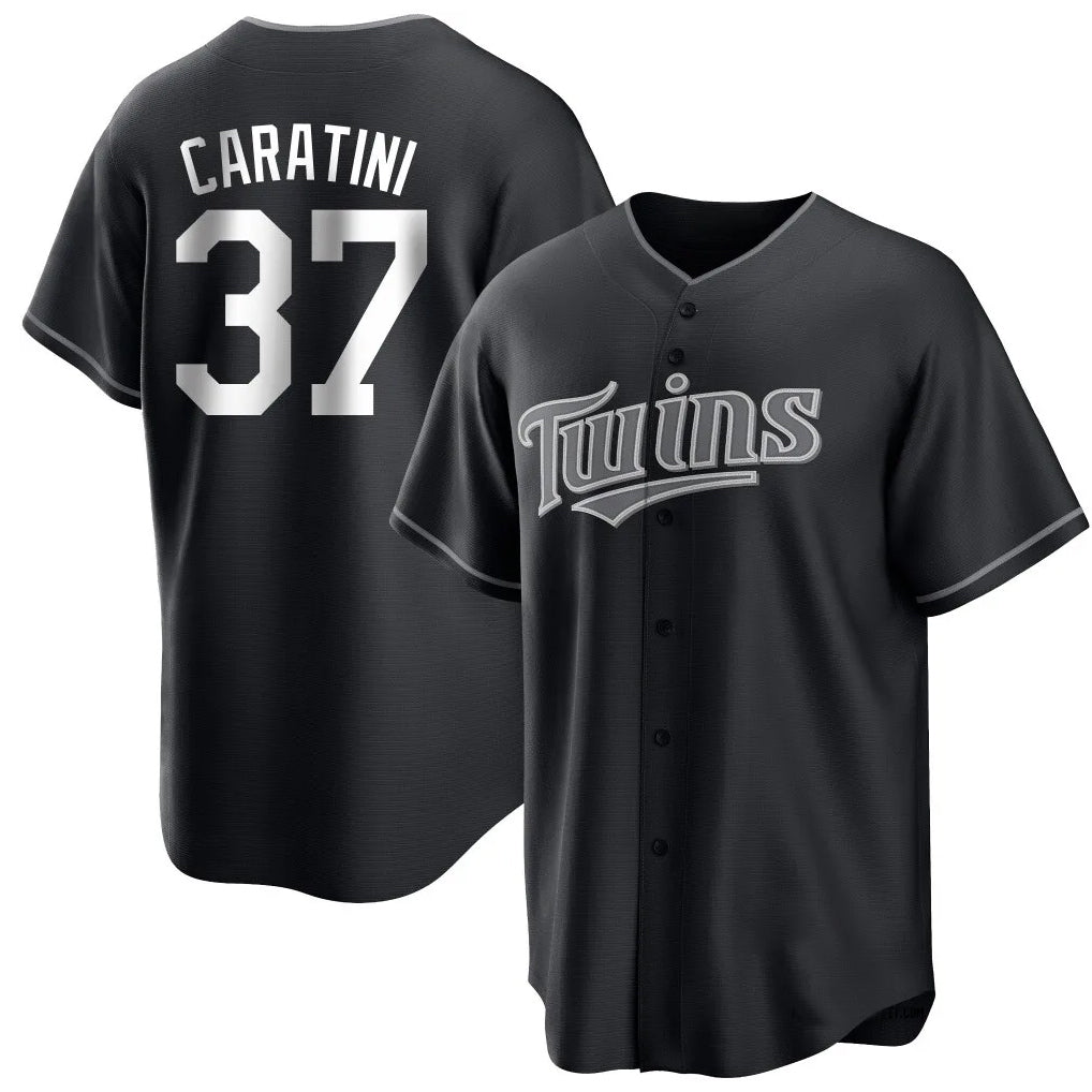 Ndoa M.Twins #37 Victor Caratini Player Black Home Game Stitched Jerseys