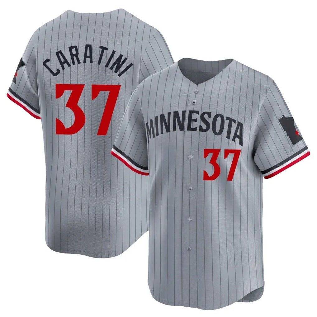 Ndoa M.Twins #37 Victor Caratini Player Gray Home Limited Stitched Jerseys