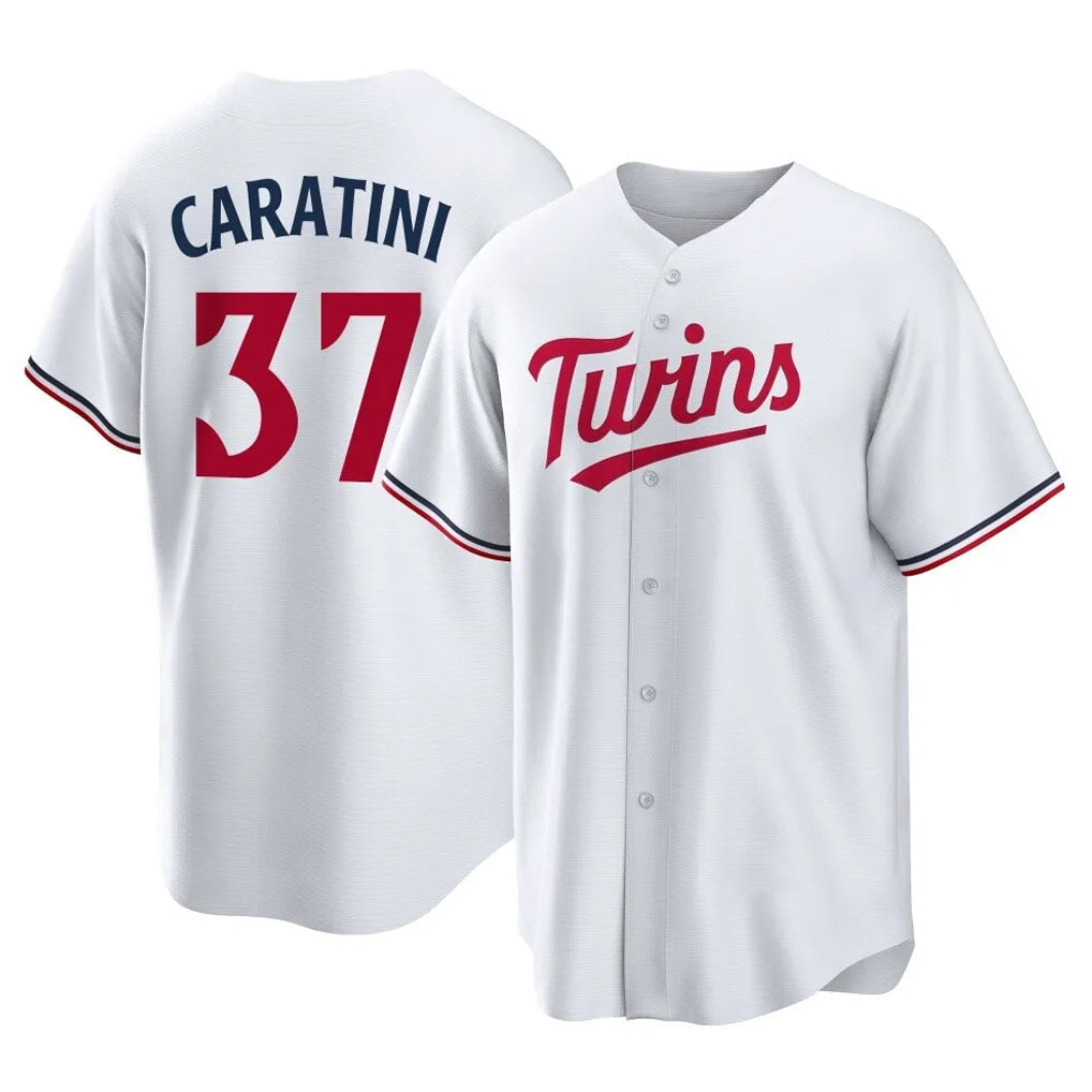 Ndoa M.Twins #37 Victor Caratini Player White Home Game Stitched Jerseys