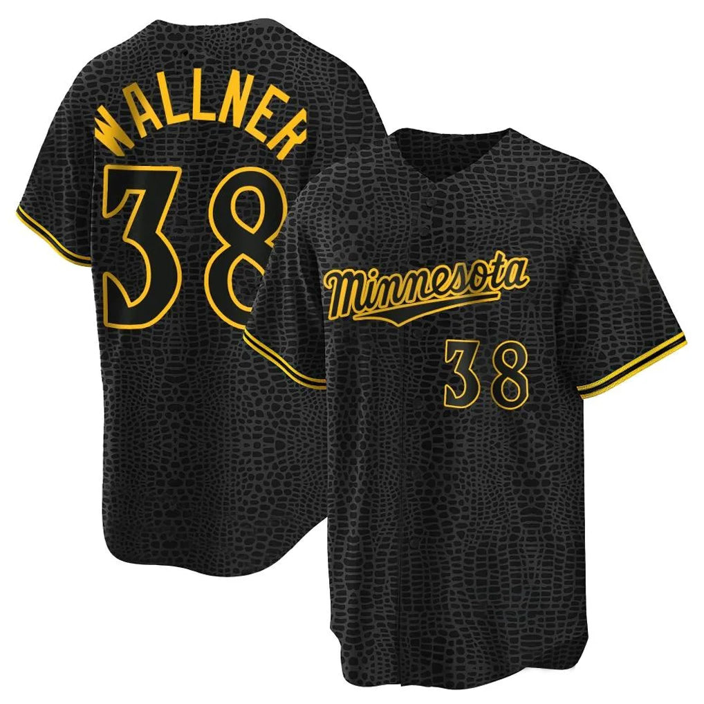 Ndoa M.Twins #38 Matt Wallner Player Black Snake Skin City Home Game Stitched Jerseys