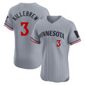 Ndoa M.Twins #3 Harmon Killebrew Player Gray Home Limited Elite Stitched Jerseys