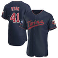 Ndoa M.Twins #41 Joe Ryan Player Navy 60th Home Limited Elite Stitched Jerseys