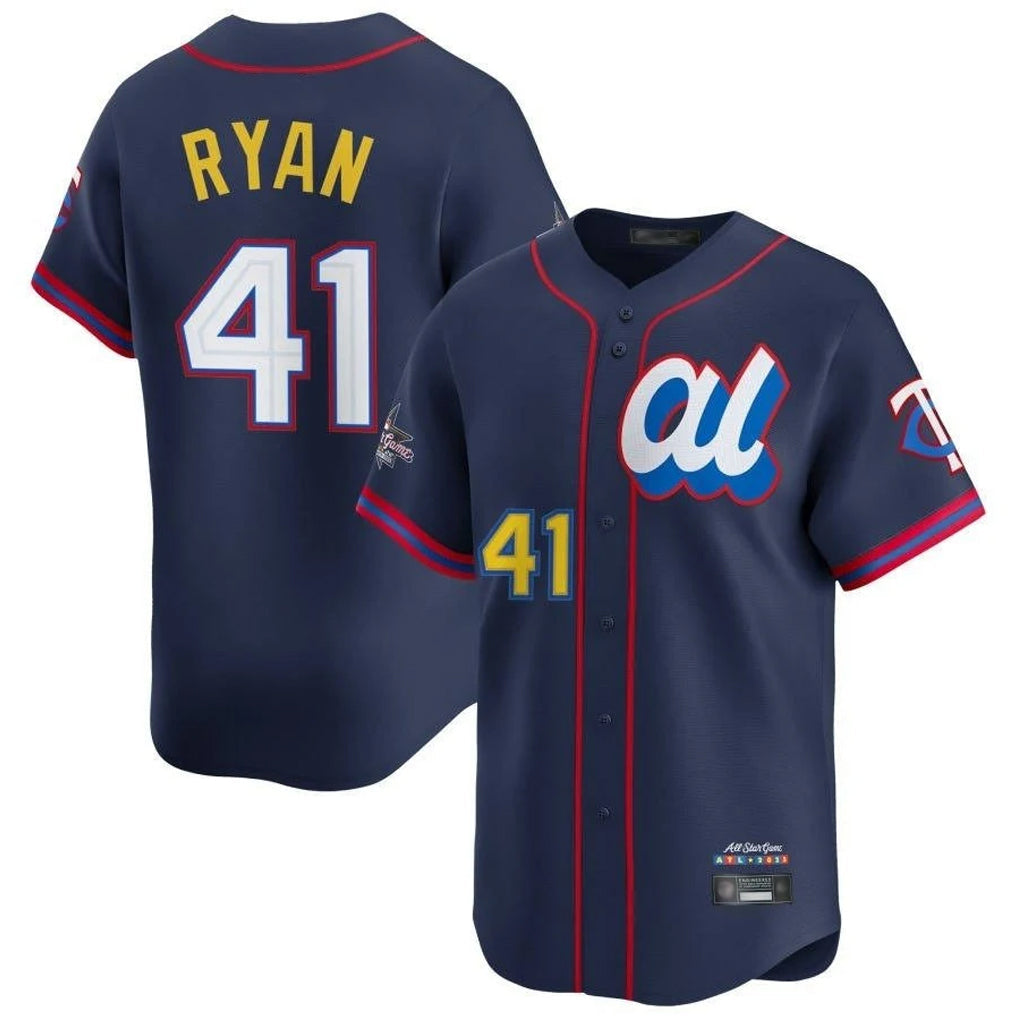 Ndoa M.Twins #41 Joe Ryan Player Navy All-star Game Limited Home Stitched Jerseys