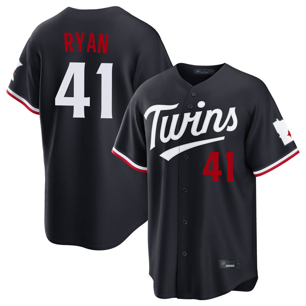 Ndoa M.Twins #41 Joe Ryan Player Navy Home Game Stitched Jerseys