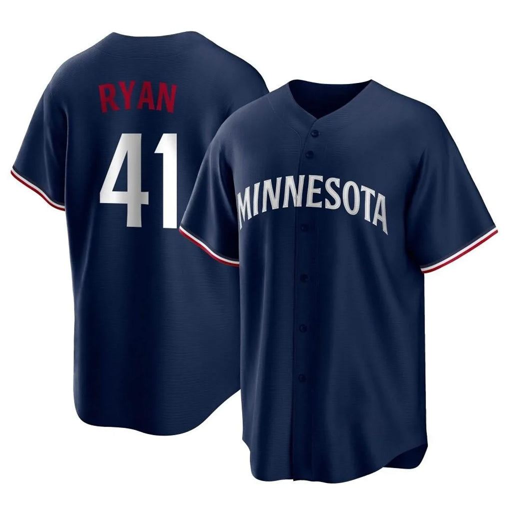 Ndoa M.Twins #41 Joe Ryan Player Navy Replica Alternate Home Stitched Jerseys